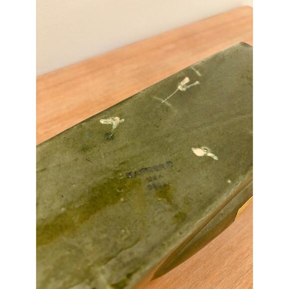 Vintage Haeger USA Green Rectangular Pottery Plantet Set - Picture 8 of 10